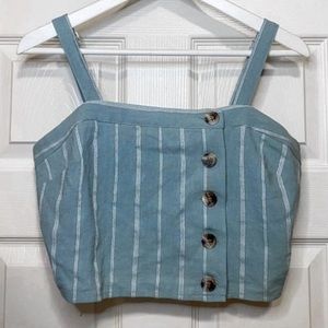 Striped Pinafore Tank Top